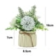 thumbnail image 2 of Ramo de hortensias de imitación en pequeño jarrón de cerámica, decoración para mesa de comedor, hogar, fiesta, oficina., 2 of 5