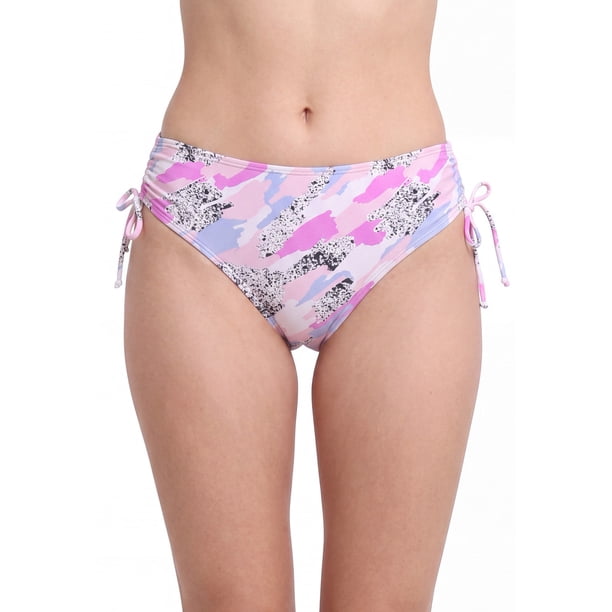 Bikini calzón cadera ajustable estampado lila Talla L