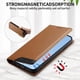 thumbnail image 4 of Funda Tipo Cartera de Cuero Sintético para XIAOMI 14T Pro Bloqueo RFID, con Ranuras para Tarjetas y Bolsillo para Efectivo, Cierre Magnético Fuerte Marrón, 4 of 6
