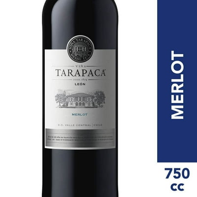 Vino Tinto Merlot Botella  León De Tarapacá