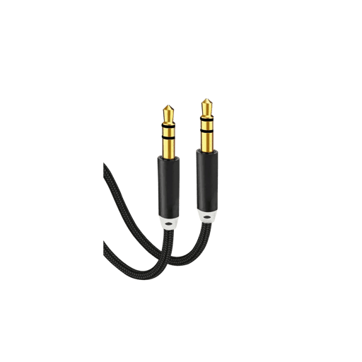 Motomo - Cable Auxiliar De Audio , 3.5mm, 2 Metros, Color Negro
