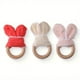 thumbnail image 3 of Wooden Baby Teething Ring, Cute Rabbit Shape, Newborn Tactile Training Teething Toy, 3 of 3