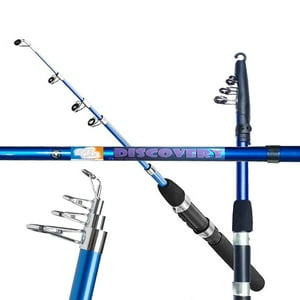 Silverwave - Caña Pesca Telescopica Silver Wave Discovery 2,1M 5Tramos 155Gr Accion20-40