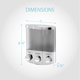 thumbnail image 4 of Dispensador de Jabón Better Living 3 Cámaras Cromado, 4 of 8