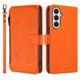 thumbnail image 2 of Funda Cartera Mariposa para [Samsung Galaxy A05s] con Soporte y Cremallera Naranja, 2 of 6