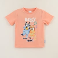 Polera Manga Corta Niño Damasco Bingo & Bluey