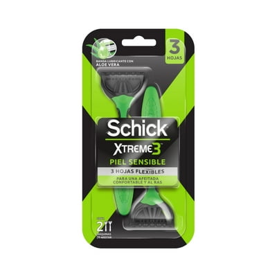 Máquina De Afeitar Xtreme3 Piel Sensible 2 Un Schick