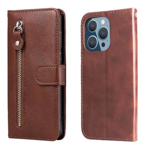 Gangxun - Funda Con Cremallera Para Iphone 12 Pro, Carcasa Cartera De Cuero Pu Con Soporte Y Tarjetero