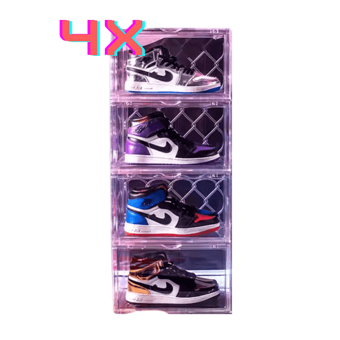 Estilodomus - 4 Cajas De Almacenamiento Para Zapatillas Extra Resistentes