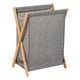 thumbnail image 3 of Cesto de Ropa Sucia Plegable de Bambú, Portátil, Fácil de Transportar, Abierto para La Familia, Mantiene La Ropa Sucia Ordenadamente Guardada Gris 40x34x565cm, 3 of 5