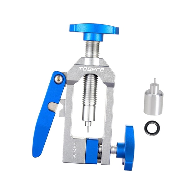 Herramienta de Inserción de Ajuste de Manguera Hidráulica, Cortador de Manguera Hidráulica 2 en 1, Dispositivo Portátil de Empuje de Tubo de Aceite Pa Metal azul