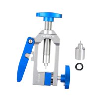 Magideal - Herramienta De Inserción De Ajuste De Manguera Hidráulica, Cortador De Manguera Hidráulica 2 En 1, Dispositivo Portátil De Empuje De Tubo De Aceite Pa Metal Azul