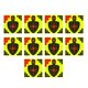 thumbnail image 3 of 10 Uds De Pegatinas De Objetivo Objetivos De Salpicaduras Adhesivas Para Entrenamiento De Caza Estilo A, 3 of 5