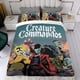 thumbnail image 4 of Comandos de Criaturas Conjunto de sábanas temático, trío de piezas, cómodo y amigable con la piel, diseño único, regalo de decoración para el hogar para familiares, amigos y fans,173cm *218cm, 4 of 6