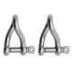thumbnail image 1 of Shackle Extreme Max BoatTector, acero inoxidable 5/16, paquete de 2 unidades, 1 of 5