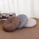 thumbnail image 2 of Xiao Hua Cojín Redondo de Lino Blanco -1 Pieza, 19.69 X 19.69 X 5.91 Pulgadas, Almohada circular Ergonómica para Meditación, Suave y Cómoda, Adecuada para yoga y Decoración Minimalista de Piso, 2 of 4