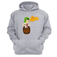 Genérico - Polerón Canguro El Chavo Del 8 Gris Claro Talla L Unisex