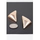 thumbnail image 1 of Aretes Fashnzfab Modernos Triangulares De Botón Oro y Plata, 1 of 4