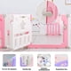 thumbnail image 3 of Corral de Seguridad Bebe Multiformas 8+2 Plegable Rosado, 3 of 7