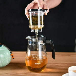 Tetera De Vidrio Con Infusor 900 Ml Gunfu - Fissman