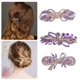 thumbnail image 3 of Bargains únicos Horquillas Accesorios para el cabello para mujeres Clip para el cabello Brillante Horquillas de diamantes de imitación 3 piezas moradas, 3 of 7