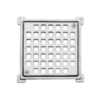 Poli - Rejilla Cromada Cuadrada 100 Mm 126950