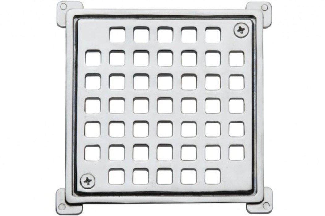 Poli - Rejilla Cromada Cuadrada 100 Mm 126950