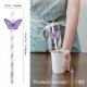 thumbnail image 2 of Pajitas de papel OULIGET con forma de mariposa para fiestas, 40 unidades, 2 of 6