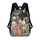 thumbnail image 1 of Studio Ghibli-theme Backpack, Campus style schoolbag Bookbag with Adjustable Shoulder Straps And Large Zip Compartment, Unisex Travel Bags., 1 of 6