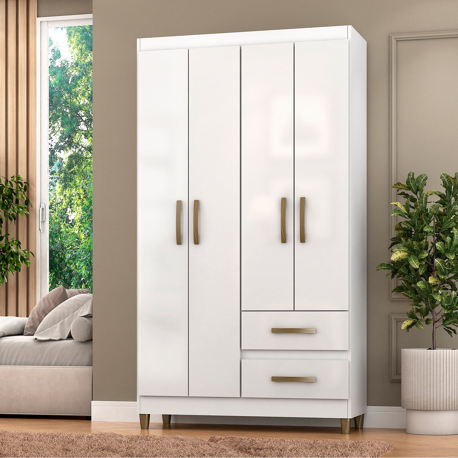 Vekka Home - Closet Lisboa Blanco 4p 2c