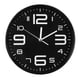 thumbnail image 1 of Reloj de pared grande de cuarzo simple para colgar en la casa, oficina, dormitorio, decoración (negro), 1 of 8
