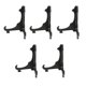 thumbnail image 2 of 5pcs Placa De Plástico Plegable Pantalla Caballete Soporte Foto Soporte Estante Negro10cm, 2 of 5
