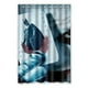 thumbnail image 1 of Cortina de ducha de baño con diseño de superhéroe Capitán América y estrella de cine, con ganchos, tamaño 66 x 72 pulgadas, 1 of 3