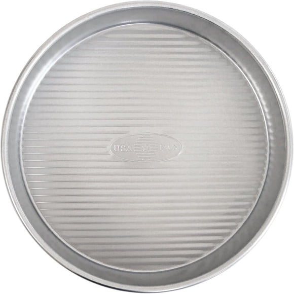 USA Pan Molde Redondo Antiadherente para Pastel, 8 Pulgadas, Acero Aluminizado