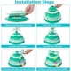 thumbnail image 3 of Torre Interactiva Para Gatos 3 Niveles Y Con Dos Ruedas Color Verde, 3 of 3