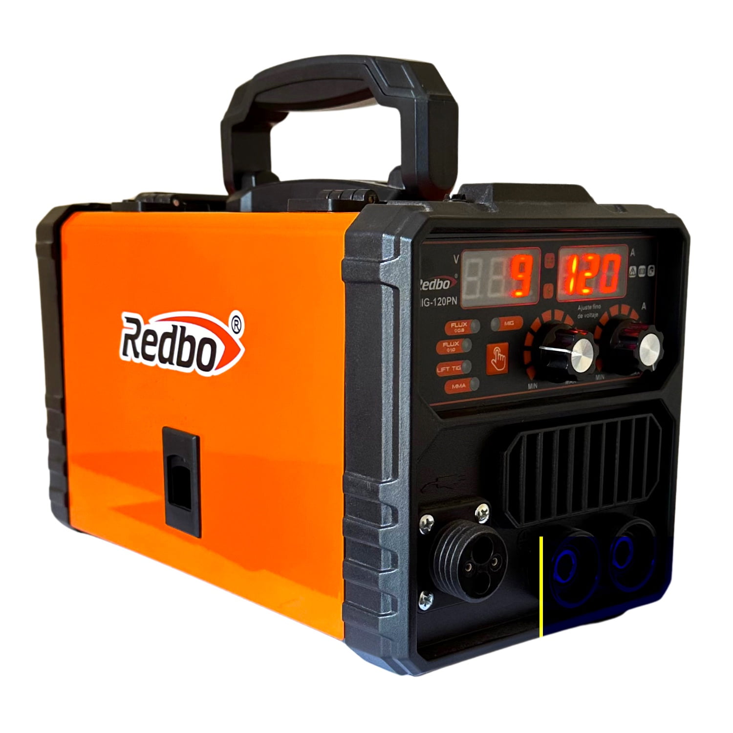 Soldadora Inverter Multiproceso Redbo Mig-120pn (120a, 2 En 1: Mig Con/sin Gas Y Arco Manual)