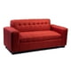 thumbnail image 1 of Sofa Dos Cuerpos Lino Rojo, 1 of 3