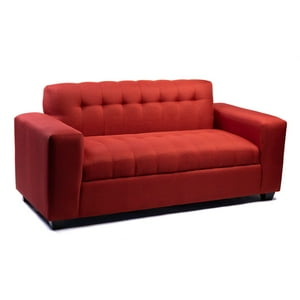 Diseños Valestrini - Sofa Dos Cuerpos Lino Rojo