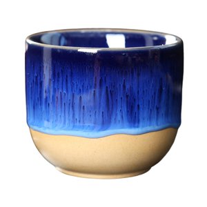 Bothyi - Tazas De Cerámica De 150 Ml, Taza De Sake De Estilo Japonés, Taza De Café Expreso Para Agua, Leche Con Leche, Azul