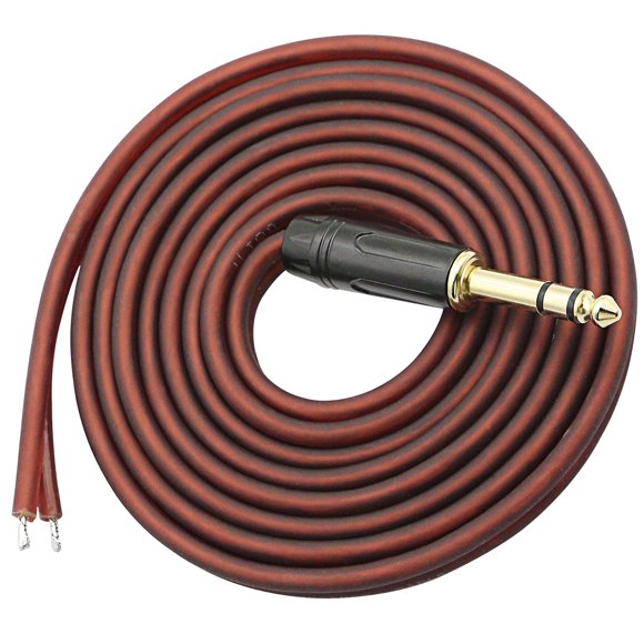 Cable de audio XMSJSIY 1/4 TRS para altavoz Bare Wire, 6,35 mm, 3 polos, macho