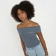 thumbnail image 3 of Polera Mujer Cuello Bote Azul Marino Corona, 3 of 5