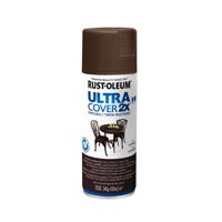 Rust-Oleum - Pintura En Spray Ultra Cover 2X Multiuso Café Satinado 340 G