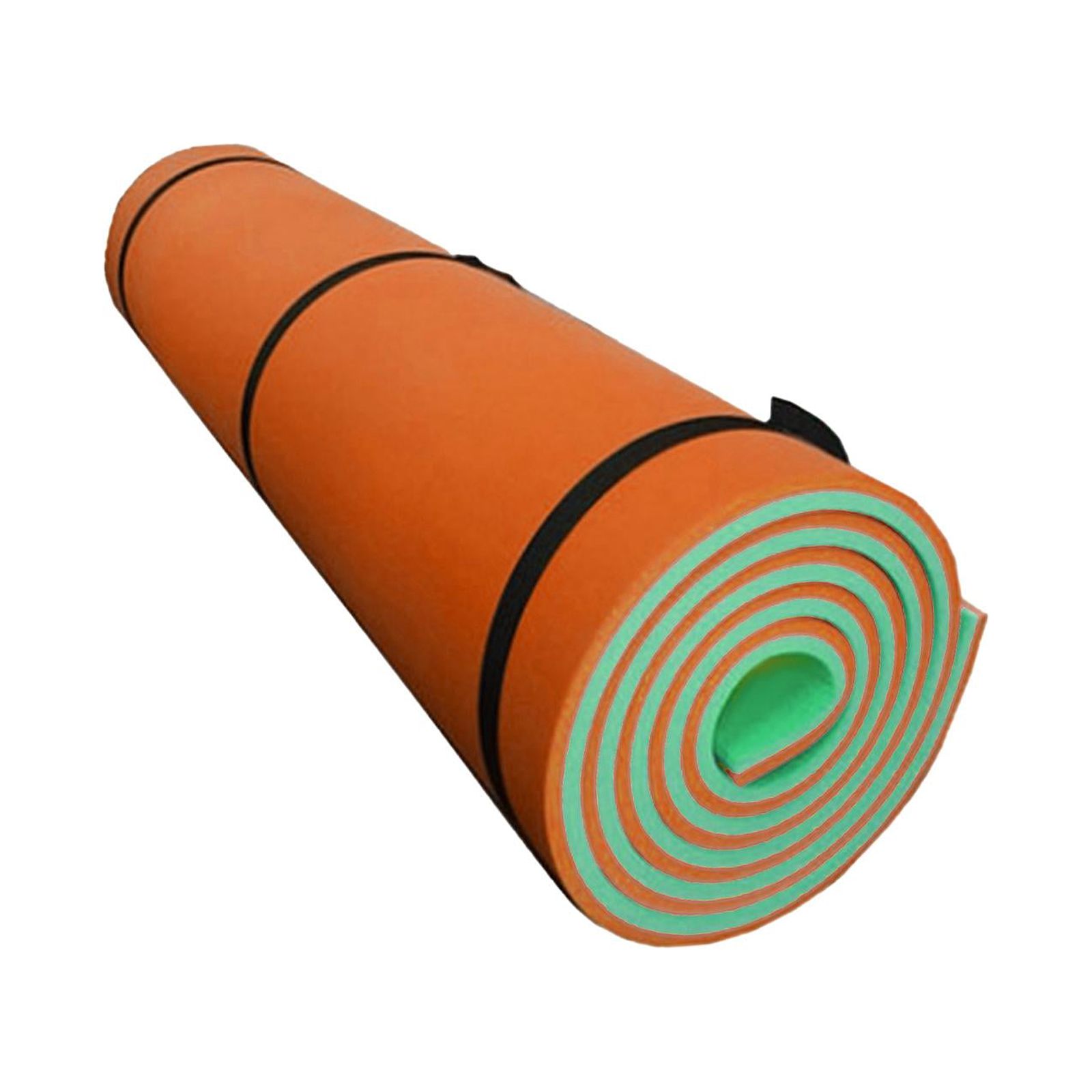 Magideal - Colchoneta Flotante De Agua Piscina Flotador Balsa Diversión Familiar Exterior Roll Up Colchón Tumbona Flotador Salón Colchón Para Fiesta Al Aire Libr Naranja Verde