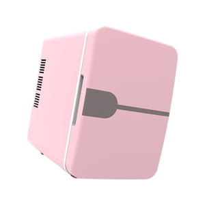 Magideal - Mini Nevera Compacta Portátil Refrigerador Pequeño Enfriador Calentador Termoeléctrico Con Diseño Plano De Material Pp Adecuado Para Dormitorio Coche Rosa