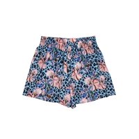 Samia - Short De Natacion Secado Rapido Mujer Estampado Celeste Xl