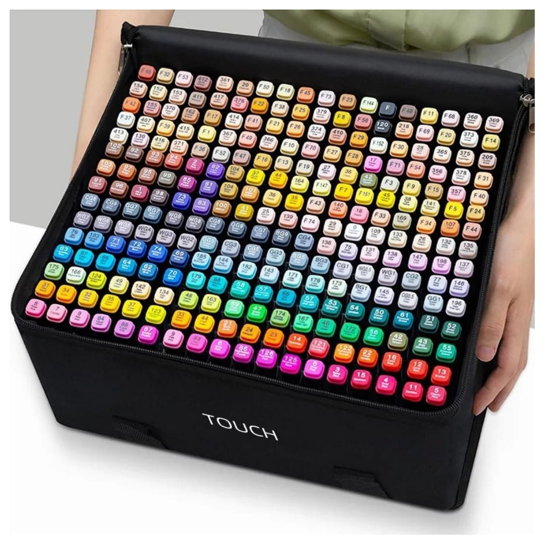 Oem - Marcadores Plumones Doble Punta 168 Colores