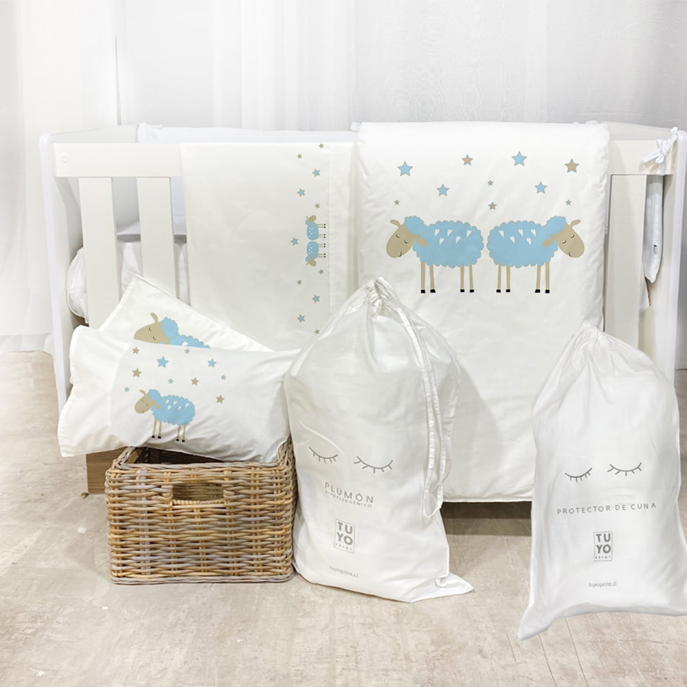 Tuyo Print - Set Cuna - - Ovejita Celeste