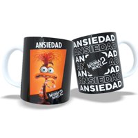 Arumistorechile - Tazon Taza Colección Intensamente 2 Ansiedad Negro