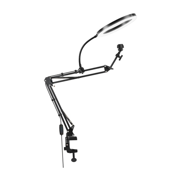 Soporte De Escritorio Práctico Y Flexible Para Selfies En Mesa, Oficina, Grupo, Luz De 26 Cm