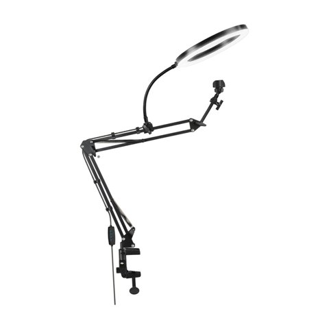 Bothyi - Soporte De Escritorio Práctico Y Flexible Para Selfies En Mesa, Oficina, Grupo, Luz De 26 Cm